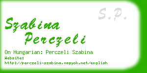 szabina perczeli business card